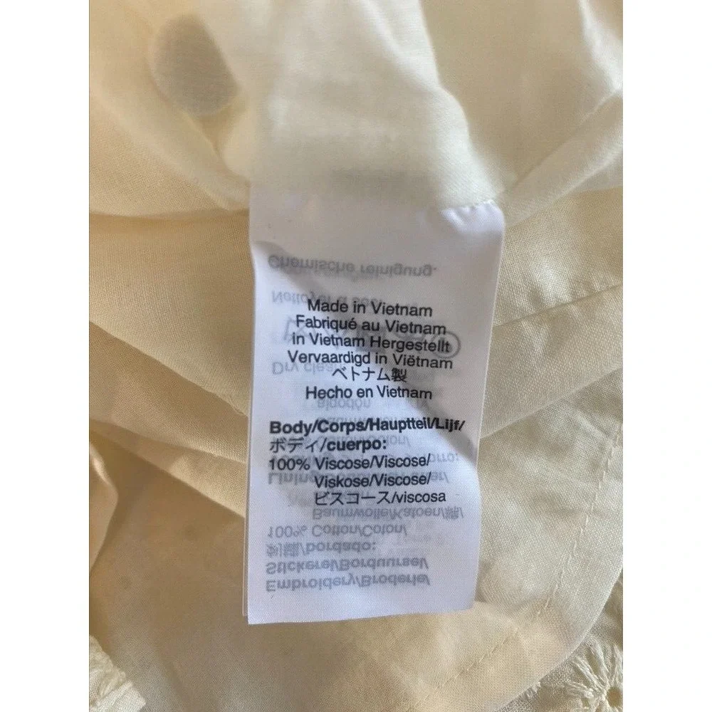 Madewell Eyelet Floral Tassel-Tie Dress 4 Milkmaid Prairie Romantic Cottagecore - Picture 10 of 13